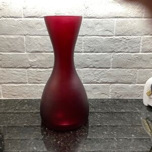 Deep Red EcoGlass Vase - Made in Spain